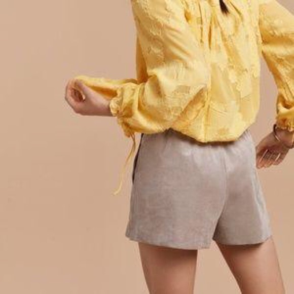 Aritzia Wilfred Suede Bossier Shorts Size S - Picture 3 of 8